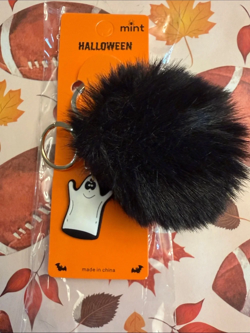 Mint Halloween Fun Pom Pom Key & Card Holders (Black & Orange Varieties)